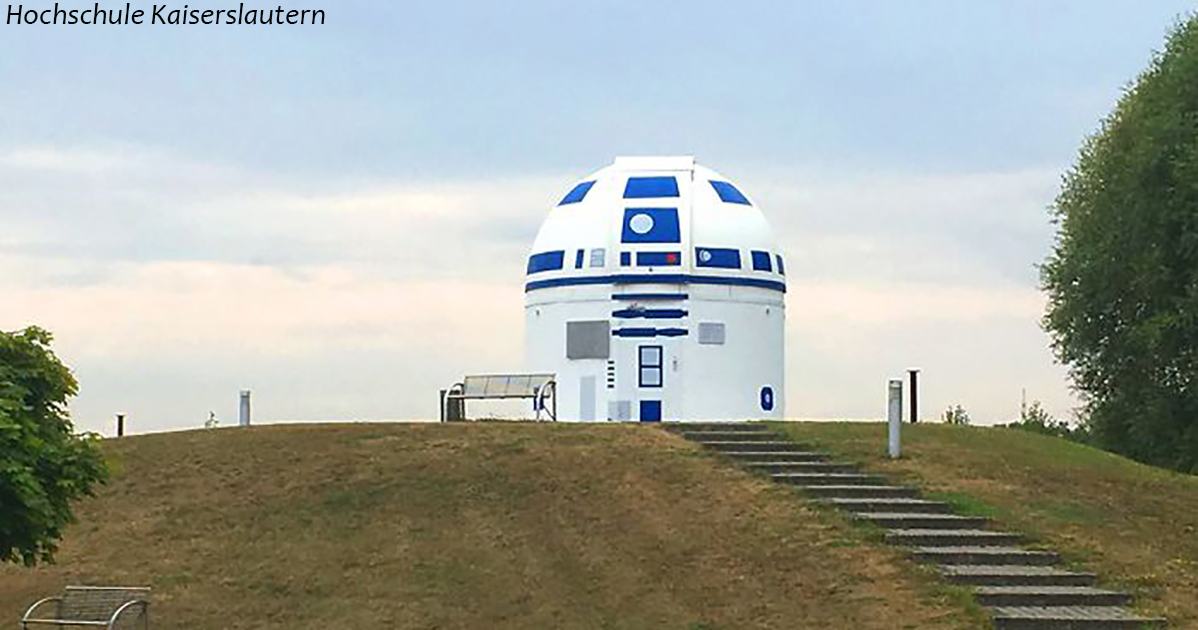 Немецкий профессор фанат ″Звездных войн″ перекрасил обсерваторию в R2 D2