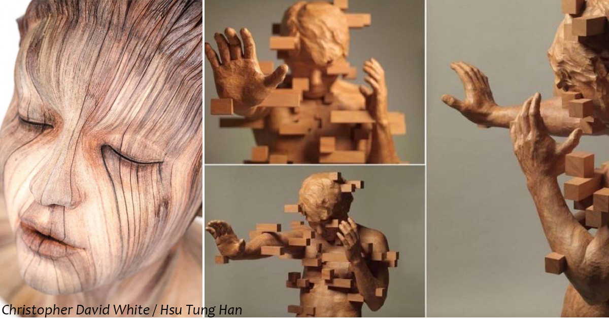 19 деревянных скульптур, которые заставят нас думать, что это дело рук художников будущего
