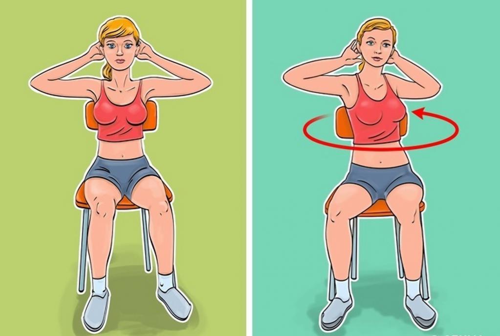 Осиная талия и плоский животик: упражнения, для которых не придется вставать со стула