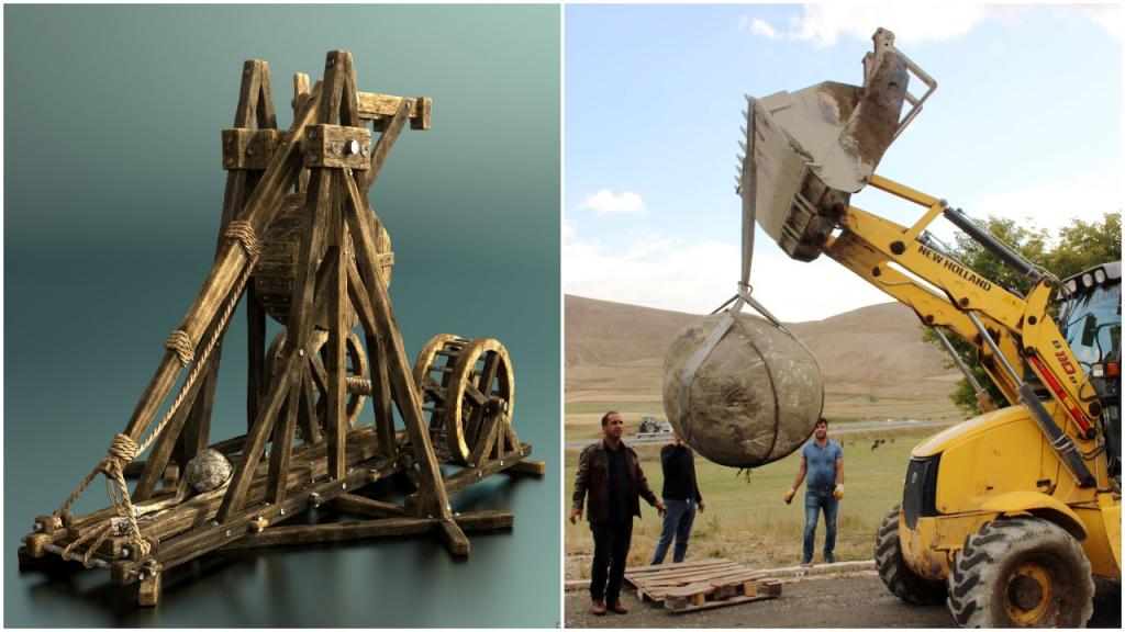 Находка в Эрзуруме: рабочие обнаружили снаряд монгольской катапульты весом около 1,5 тонн