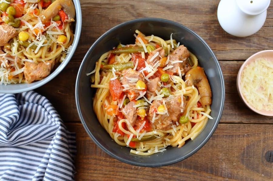 Рецепт спагетти с говядиной. Готовлю блюдо почти каждый день и еще не надоело