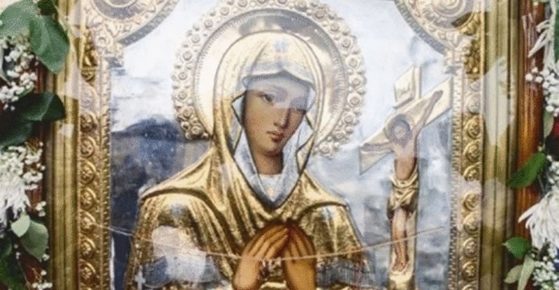 Икона Пресвятой Девы Марии, исцеляющая недуги и помогающая бедным