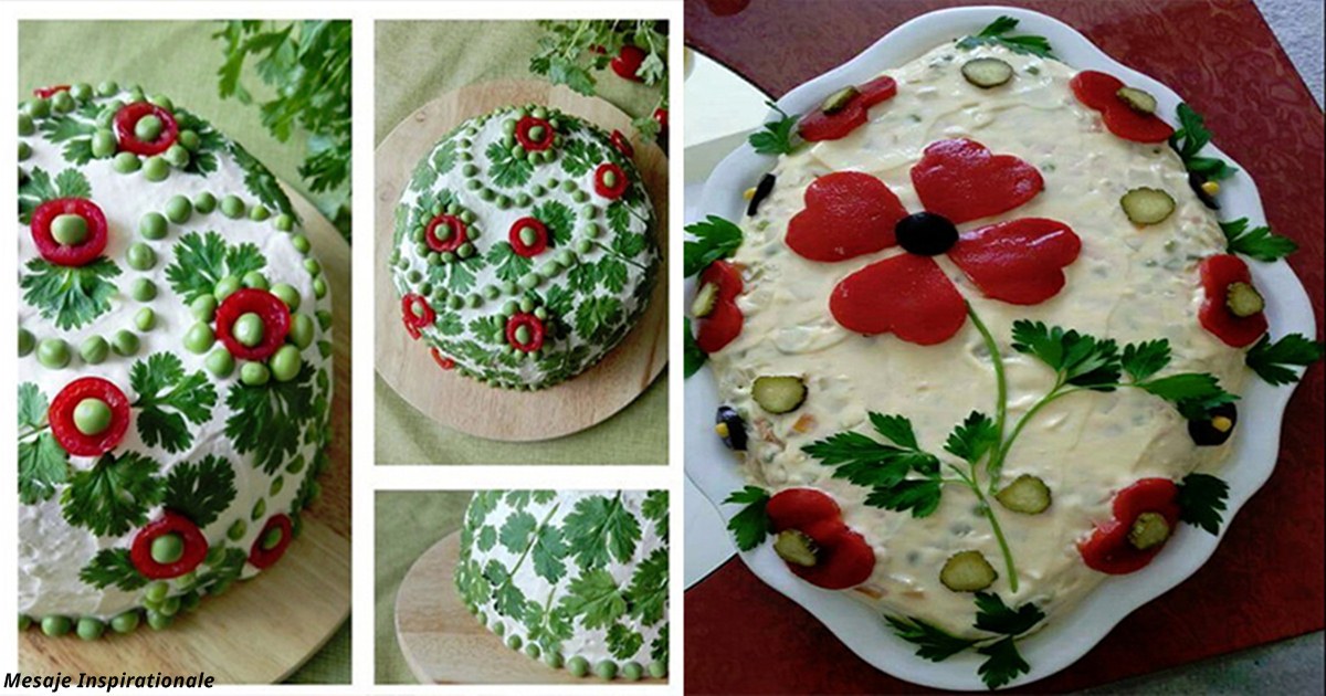 15 вдохновляющих идей о том, как украсить классический салат Оливье