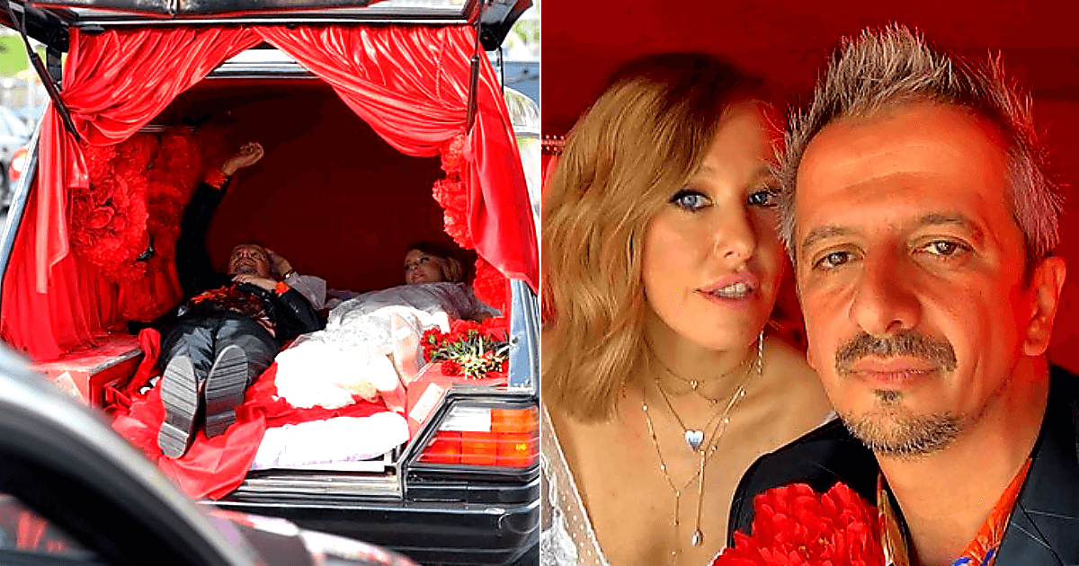 «Пятница 13 е, лёжа в катафалке…»: свадьба Собчак и Богомолова, как это было…(фото, видео)