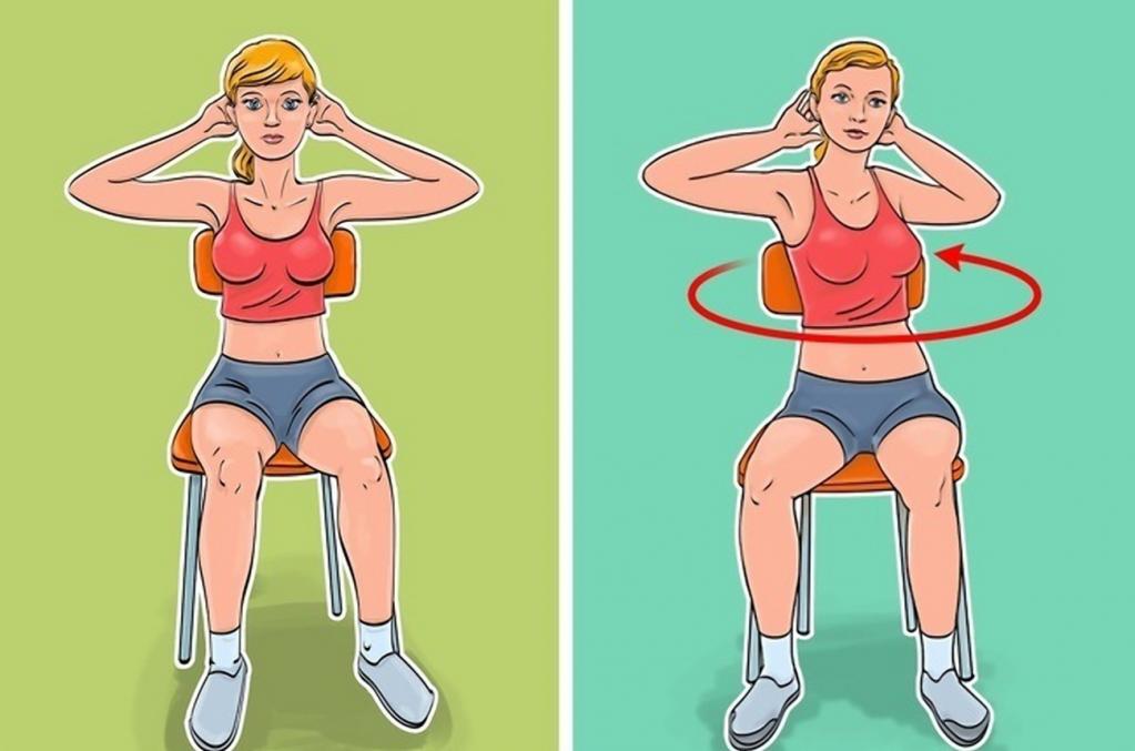 Упражнения со стулом для похудения живота сбросить вес