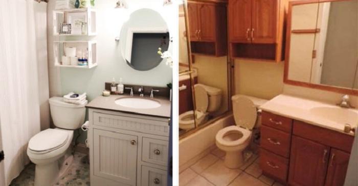 Несколько уловок, которые помогут сделать так, чтобы маленькая ванная комната казалась вдвое больше