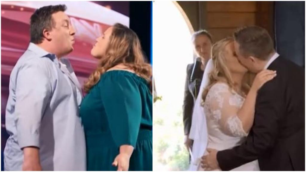 На помолвке мужчине не удалось поцеловать подружку из за ее веса: через год поцелуй состоялся
