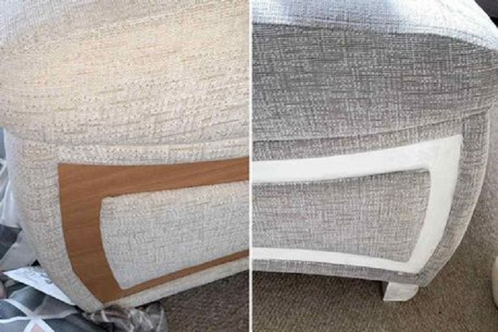 Мама превратила скучный бежевый диван в эстетичный серый: все легко и незатратно