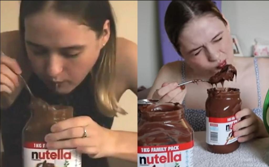 10 000 калорий за 13 минут: блогер на скорость съела 2 банки Nutella
