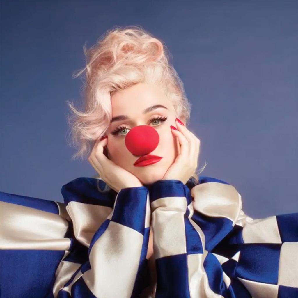 Кэти Перри “надела” клоунский нос для обложки нового альбома: Smile дебютирует 14 августа, а заглавная песня выйдет еще раньше