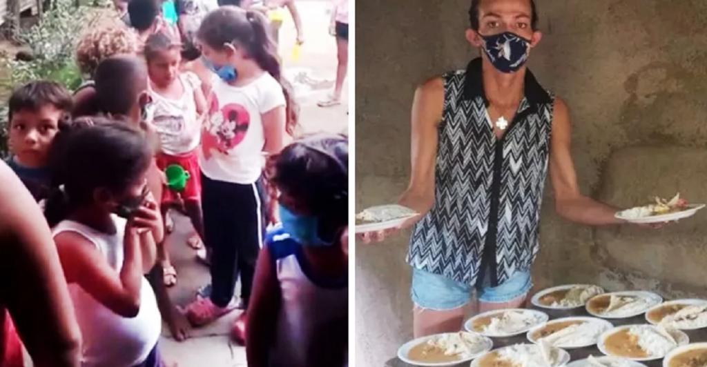 Ютубер из Никарагуа превратила свой дом в столовую, чтобы 3 раза в неделю кормить детей из малообеспеченных семей