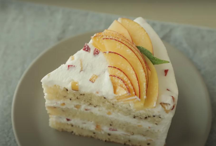 Бисквит с чаем  Эрл Грей  и крем с персиками: учимся готовить необычный торт