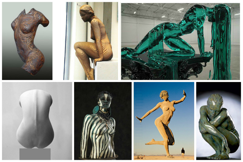 Красота женского тела в современном искусстве скульптуры