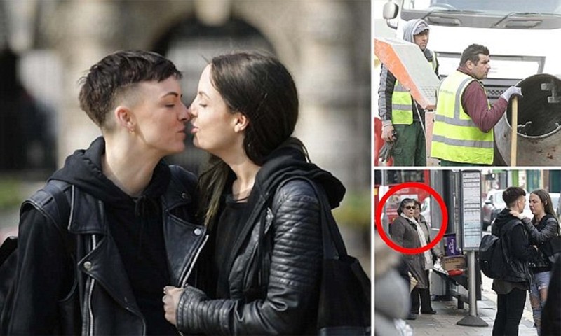 Пара лесбиянок проверила лондонцев на толерантность