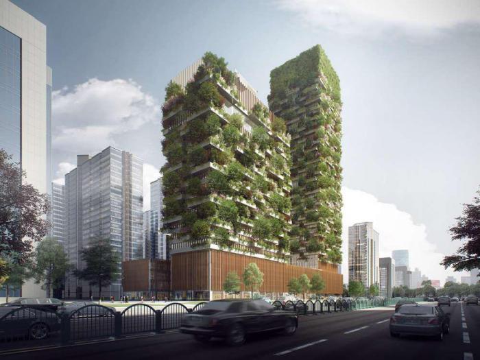 В Китае планируют создать вертикальные сады, чтобы решить проблему с городским смогом