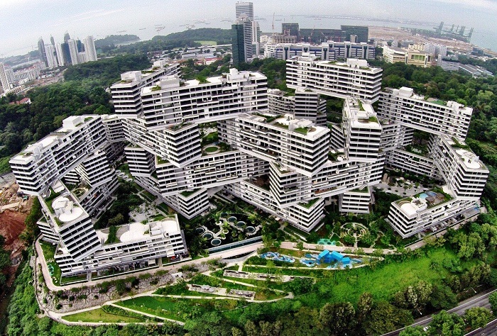 9 фактов о жилом комплексе Сингапура, больше похожем на разбросанные кубики LEGO