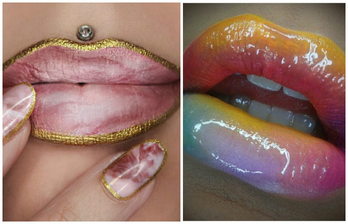 10 примеров сумасшедшего макияжа губ, который будет супермодным этим летом