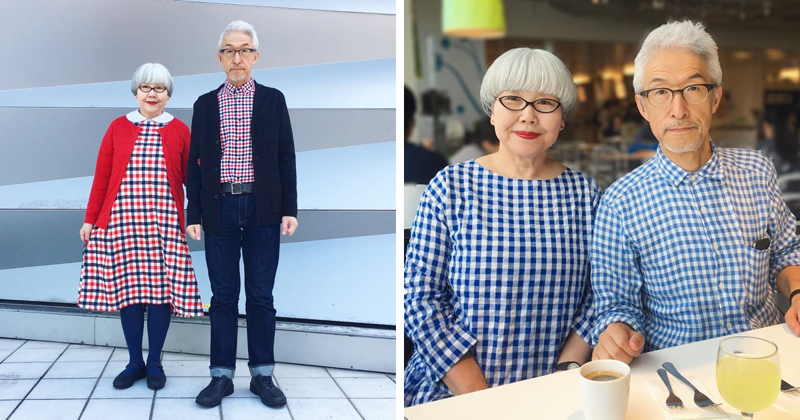Эта пара жената уже 37 лет и всегда одевается в одном стиле