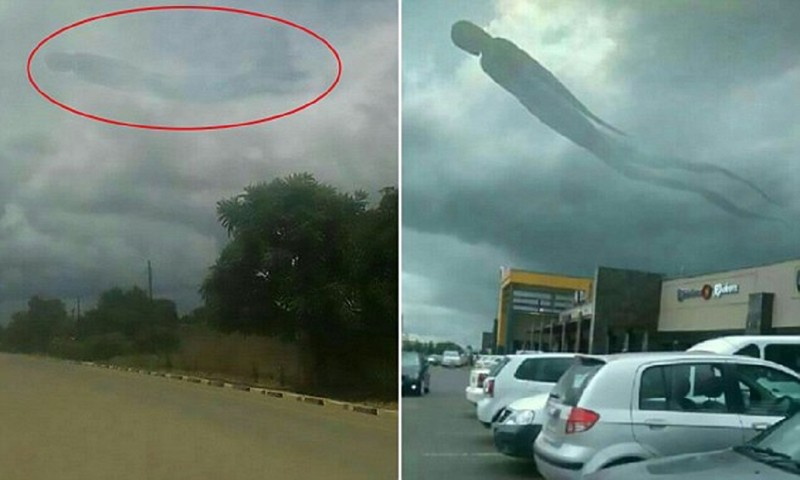 Облачный призрак до смерти напугал посетителей торгового центра в Замбии
