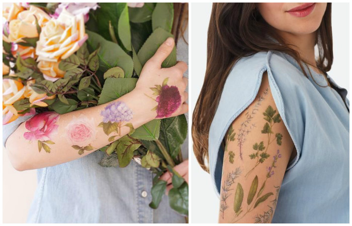Временные татуировки с удивительным ароматом: самый нежный тренд весенне летнего сезона